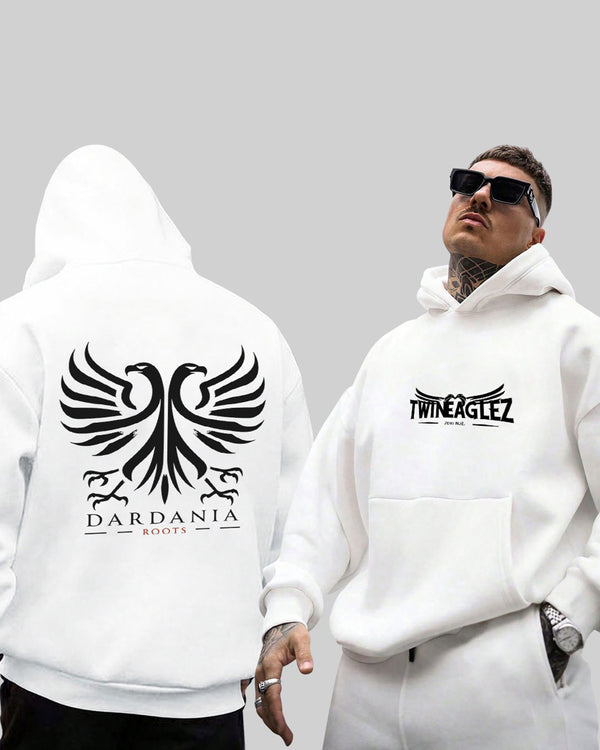 DARDANIA WHITE - Basic Unisex Hoodie